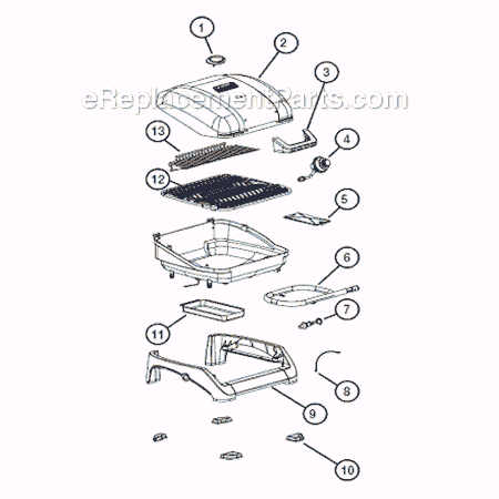 Coleman 2000001845 Roadtrip Portable Table Top Grill Page A Diagram