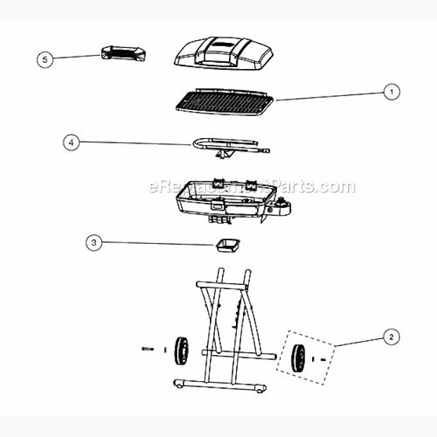 Coleman 2000010585 Road Trip Propane Grill Page A Diagram