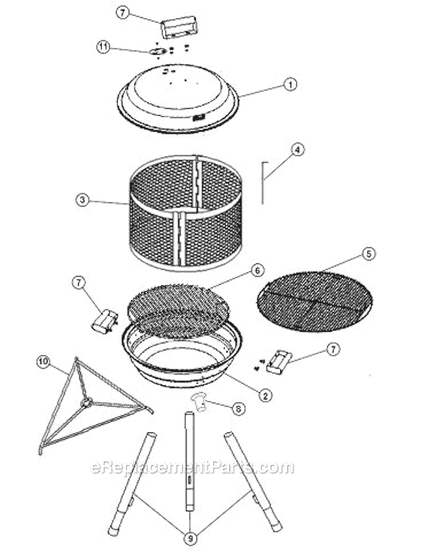 Coleman 5065-715 RoadTrip Fireplace Grill Page A Diagram