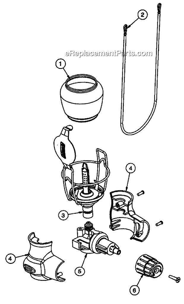 Coleman 5132-700 Compact 1-Mantle Propane Lantern Page A Diagram