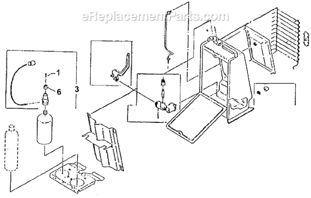 Coleman 5445A708 BTU Catalytic Heater Page A Diagram