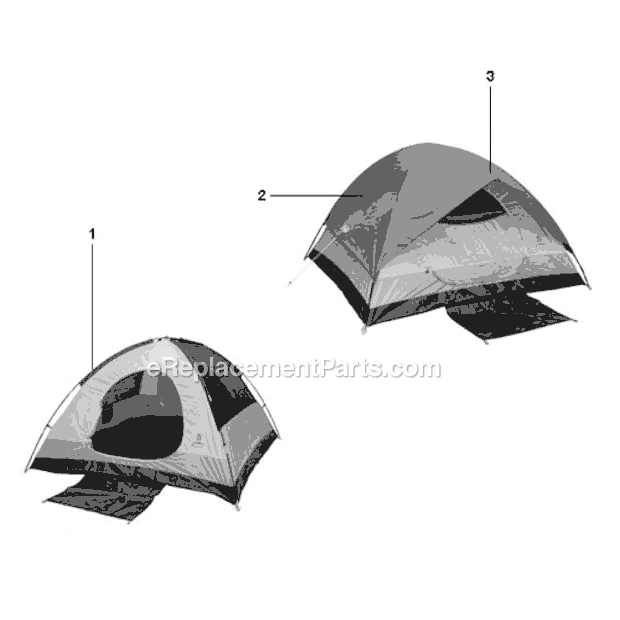 Coleman 9160-808 Mountaineer - 8' x 8' Tent Page A Diagram