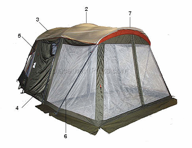 Coleman 9232A379 Weathermaster - Screened Tent - Shelter Page A Diagram