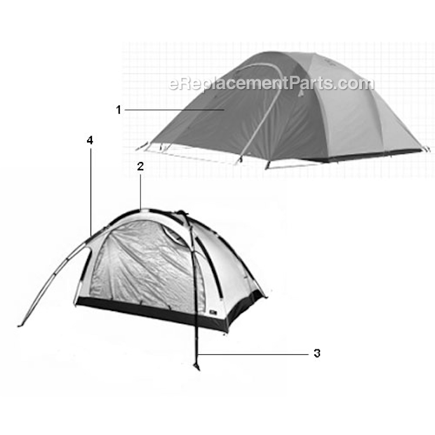 Coleman 9801-907 Boundary Water 4 Tent Page A Diagram