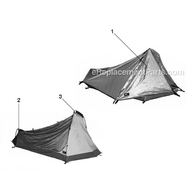 Coleman 9810-805 Coleman Exponent Inyo Solo Tent Page A Diagram