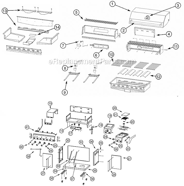 Coleman 9992-644 8200 Gas Grill Page A Diagram