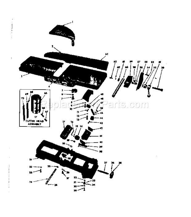 Craftsman 10321860 Jointer Unit Diagram