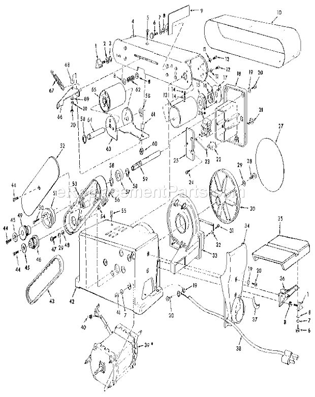 Craftsman 113226431 Belt And Disc Sander Unit Diagram