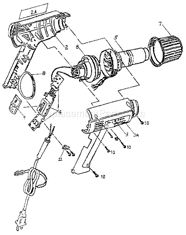 Craftsman 129118010 Heat Gun Page A Diagram
