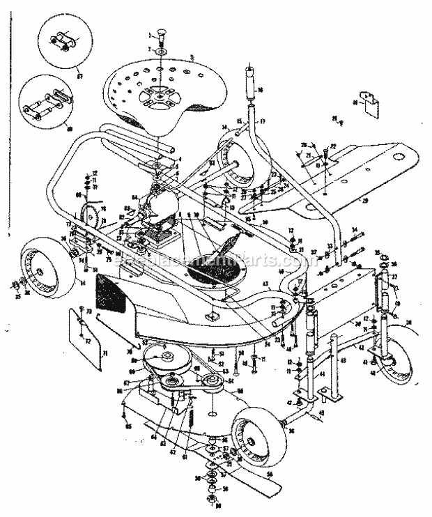 Craftsman 1318020 Lawn Tractor Page A Diagram