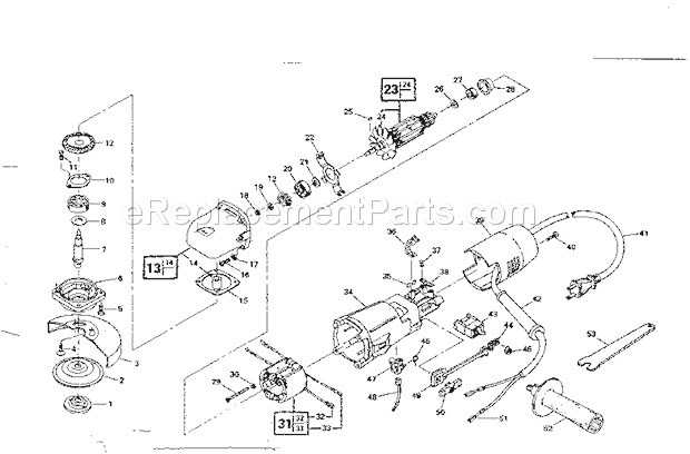 Craftsman 135115000 Disc Grinder / Sander Unit Parts Diagram