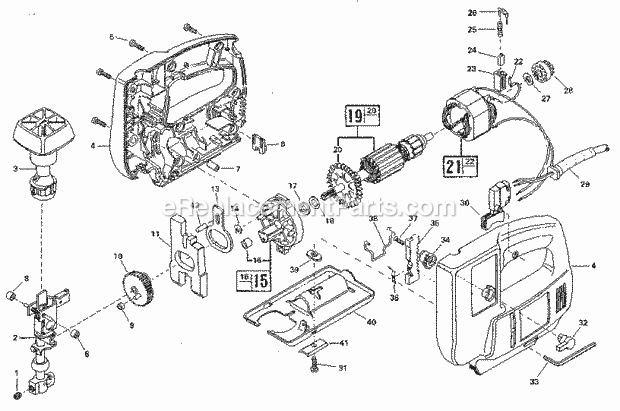 Craftsman 135172160 Auto Scroller Saw Unit Parts Diagram