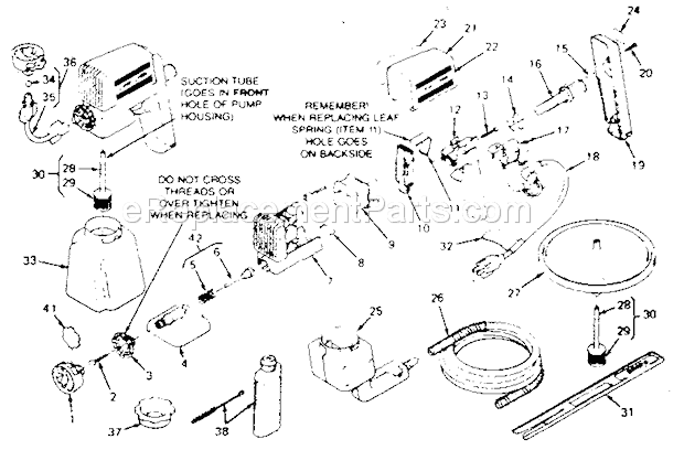 Craftsman 165155010 Airless Sprayer Page A Diagram