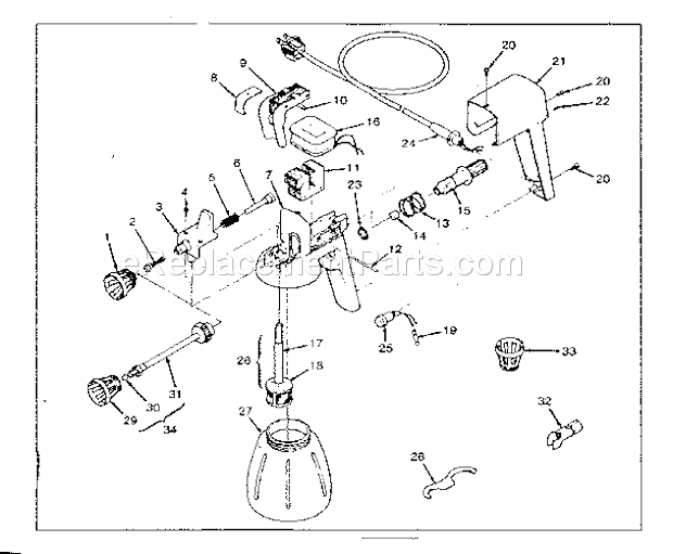 Craftsman 16515518 Airless Paint Sprayer Page A Diagram