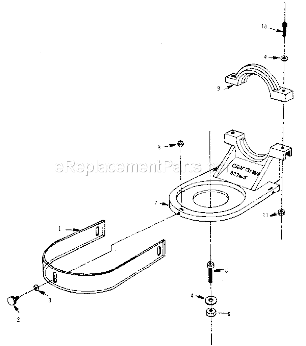 Craftsman 17132765 Pin Router Attachment Unit Parts Diagram