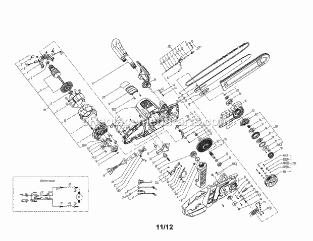 Craftsman 17234120 Chainsaw Page A Diagram