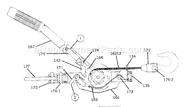 Craftsman 1797877 Cable-Hoist/Puller Page A Diagram