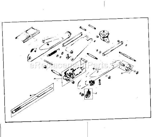 Craftsman 214124900 1 1/2 Ton Capacity Floor Jack Unit Diagram