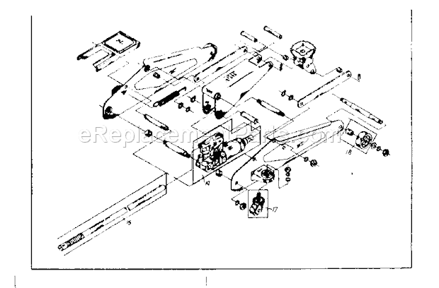 Craftsman 214124901 1 1/2 Ton Capacity Floor Jack Unit Diagram