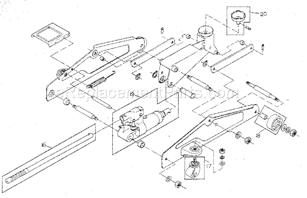 Craftsman 214125300 Floor Jack Unit Parts Diagram