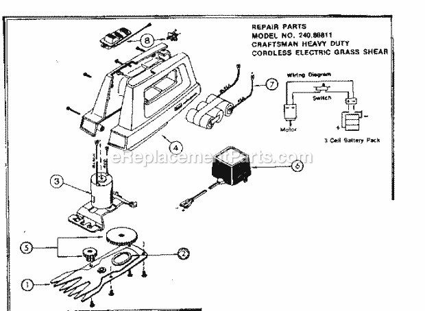Craftsman 24086811 Trimmer Page A Diagram