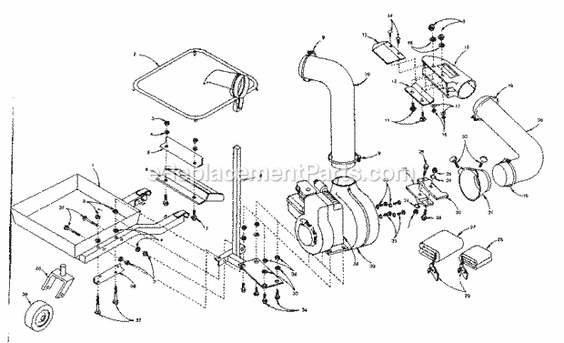 Craftsman 2582645 Yard Vacuum Page A Diagram