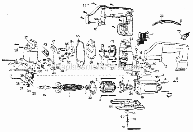 Craftsman 27031 Jigsaw Unit Parts Diagram