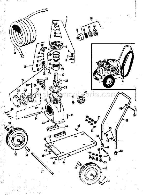Craftsman 28314380 Compressor And Paint Sprayer Page A Diagram