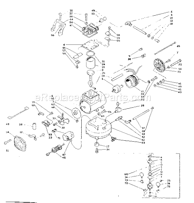 Craftsman 283150611 Stapler Air Compressor Page A Diagram