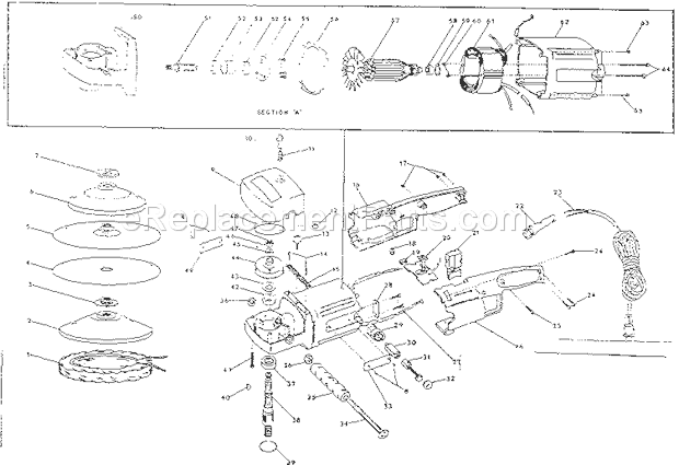 Craftsman 31511670 Sander Unit Parts Diagram