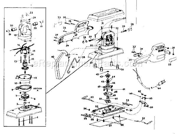 Craftsman 31511680 Sander Unit Parts Diagram