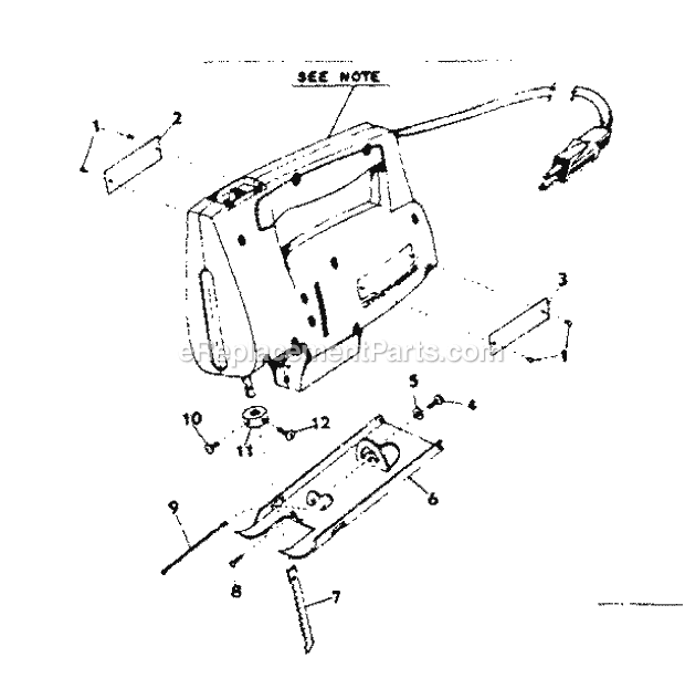 Craftsman 31517170 Sabre Saw Unit Parts Diagram