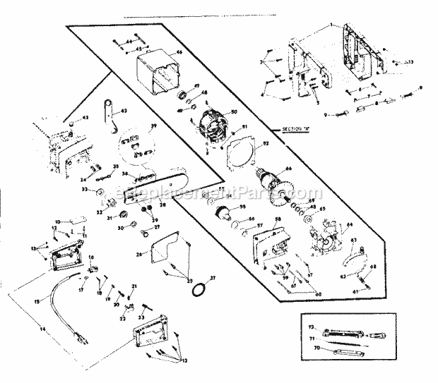 Craftsman 31534600 Electric Chainsaw Replacement Parts Diagram