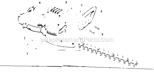 Craftsman 31581500 Hedge Trimmer Page A Diagram