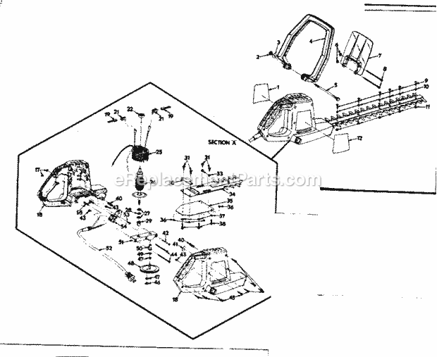 Craftsman 31581591 Hedge Trimmer Page A Diagram
