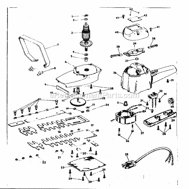 Craftsman 31585742 Hedge Trimmer Page A Diagram