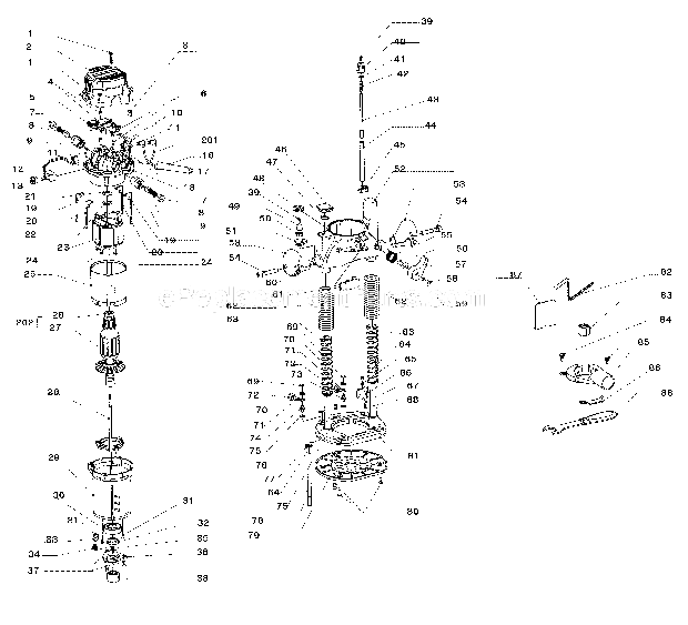 Craftsman 32027666 Router Page A Diagram