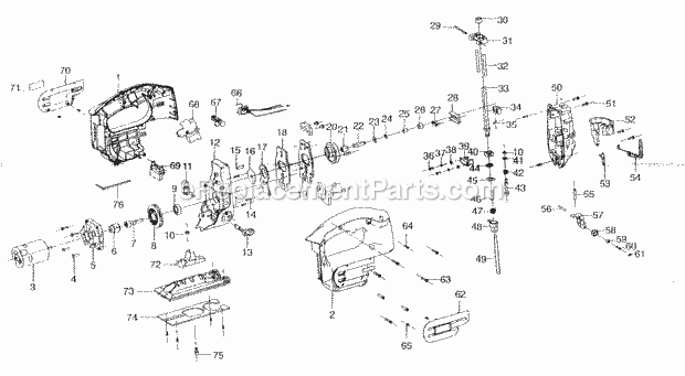 Craftsman 32028127 Sabre Saw Cabinet Parts Diagram