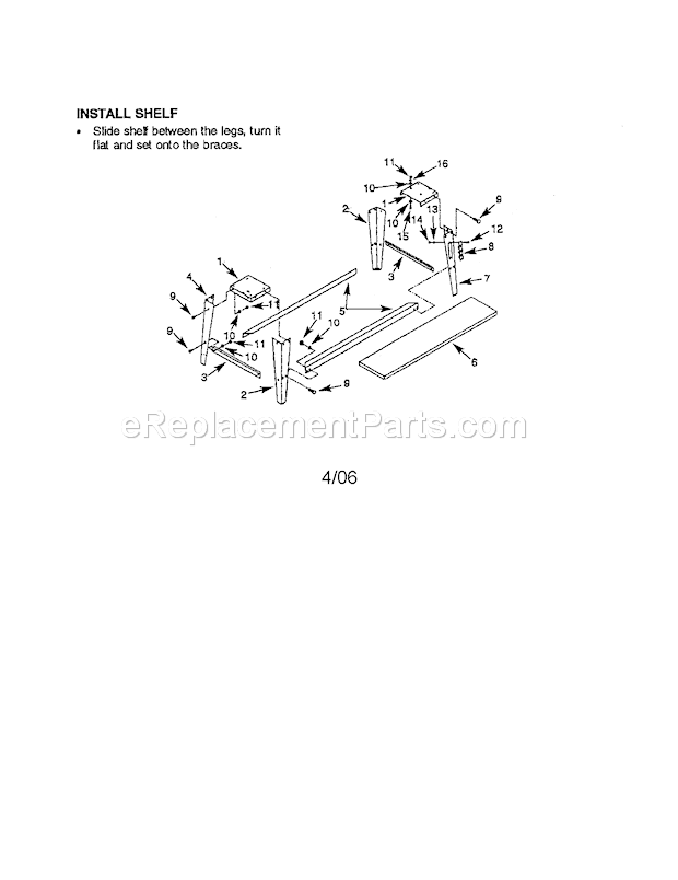 Craftsman 351223070 Wood Lathe Stand Page A Diagram
