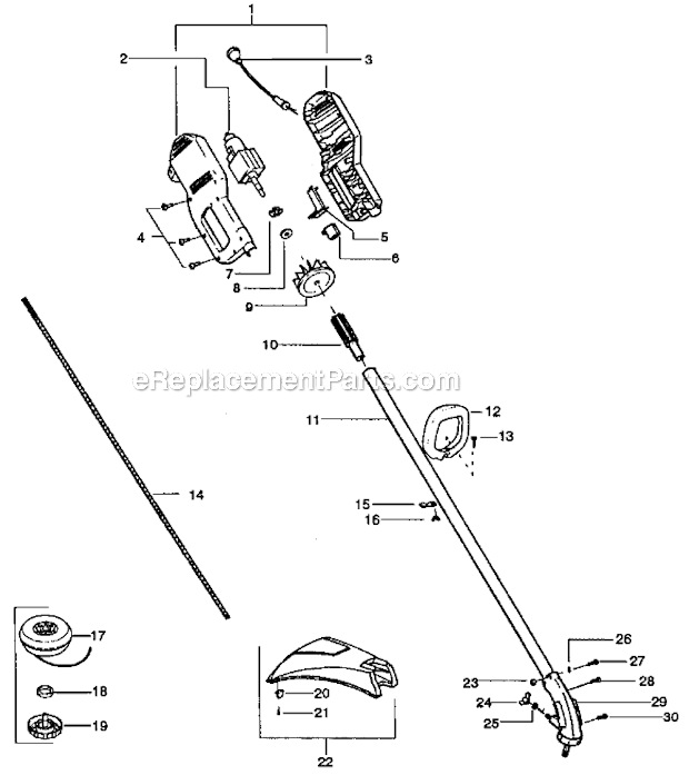 Craftsman 358745170 Trimmer Page A Diagram
