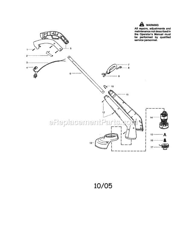 Craftsman 358745270 Trimmer Page A Diagram