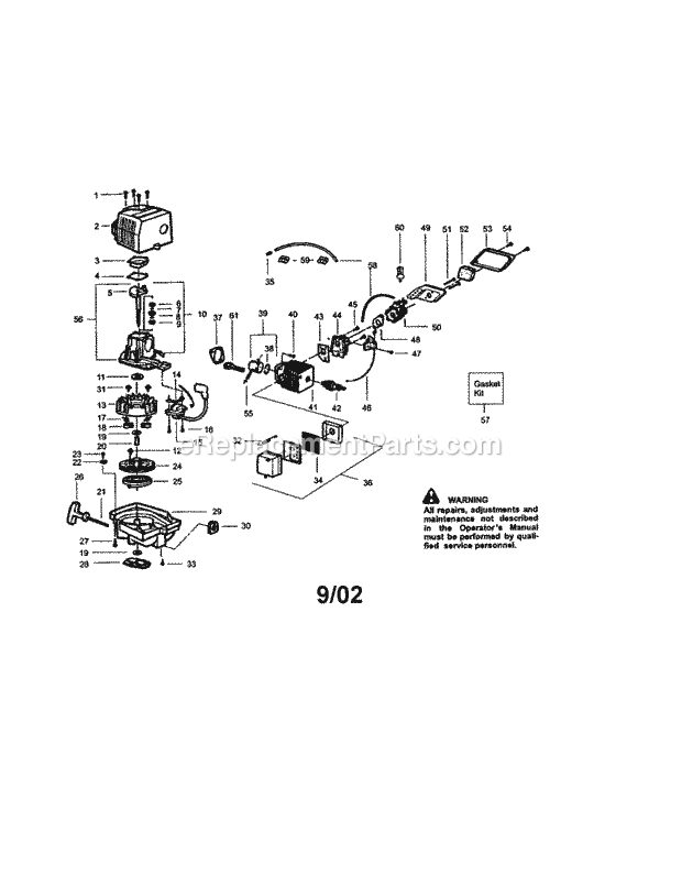Craftsman 358795660 Hedge Trimmer Page A Diagram