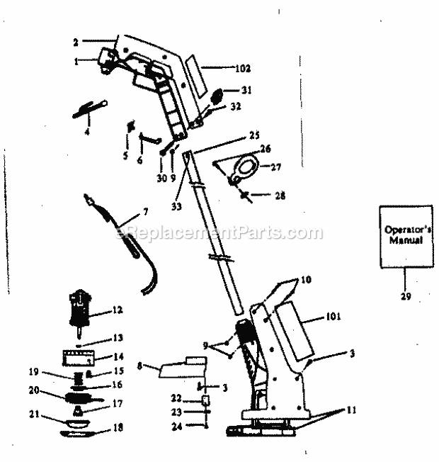 Craftsman 358798020 Trimmer Page A Diagram