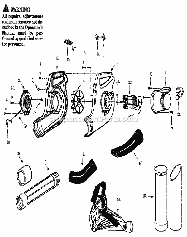 Craftsman 358798390 Blower Page A Diagram