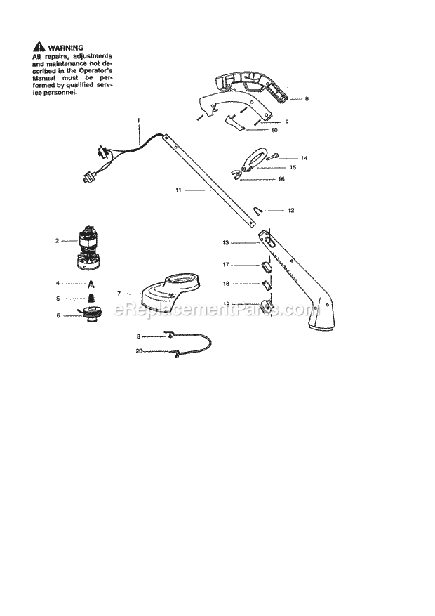 Craftsman 358799230 Trimmer Page A Diagram