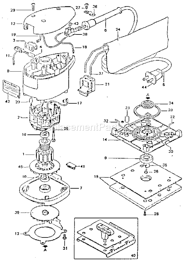 Craftsman 4010 Sander Unit Parts Diagram