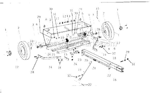 Craftsman 45226190 Spreader Replacement Parts Diagram