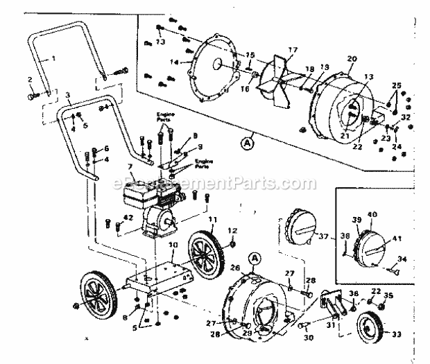 Craftsman 536796840 Blower Page A Diagram