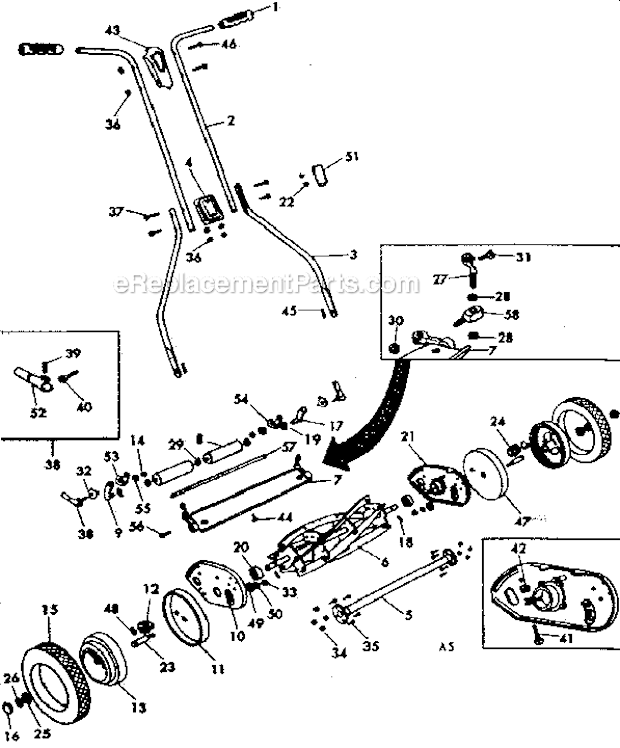 Craftsman 53681291 Lawn Mower Page A Diagram