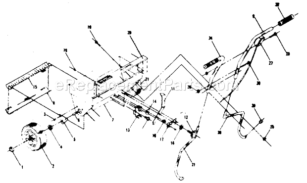 Craftsman 67119181 Drop Type Spreader Replacement Parts Diagram